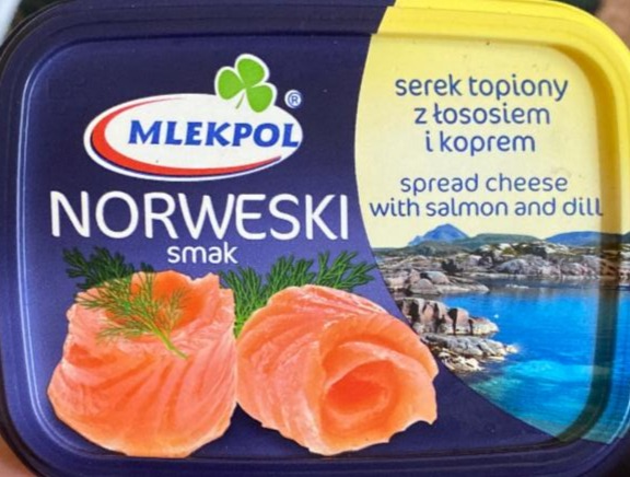 Фото - Сир плавлений з лососем та кропом Norweski Mlekpol