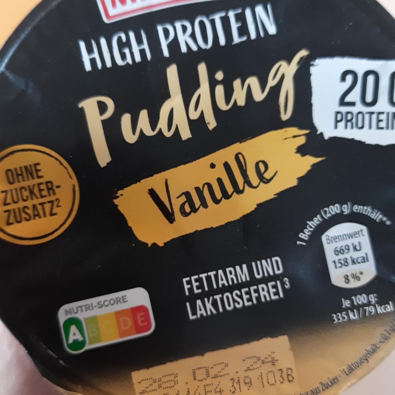 Фото - Пудинг протеїновий High Protein Pudding Vanille Milsani