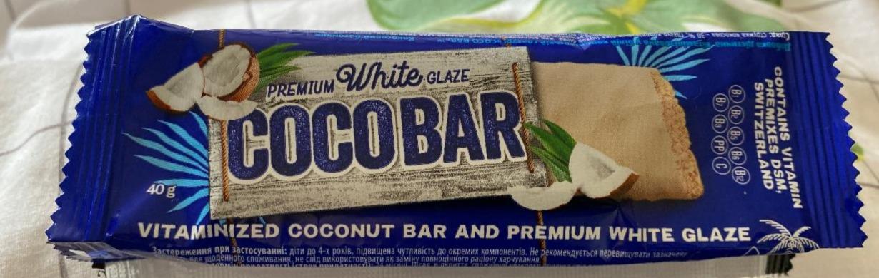 Фото - Батончик вітамінізований кокосовий у білій кондитерській глазурі Coco Bar