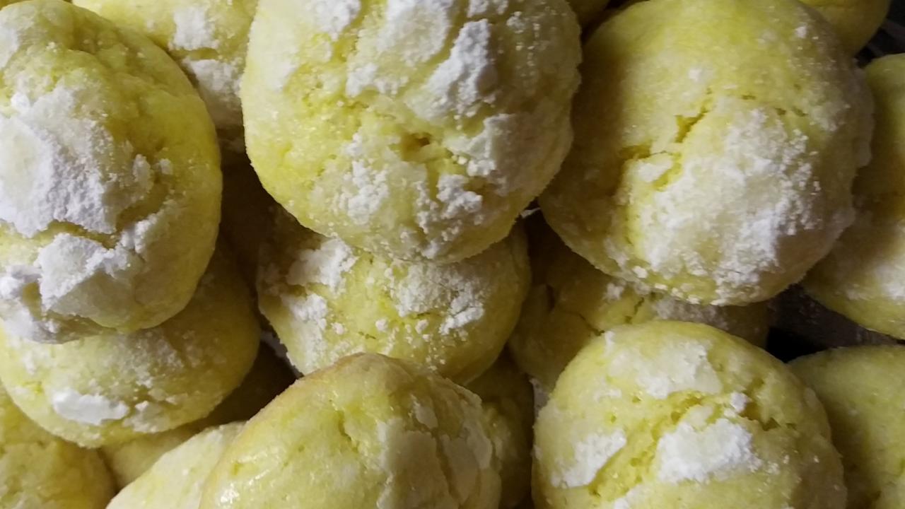 Фото - лимонне печиво з тріщинками