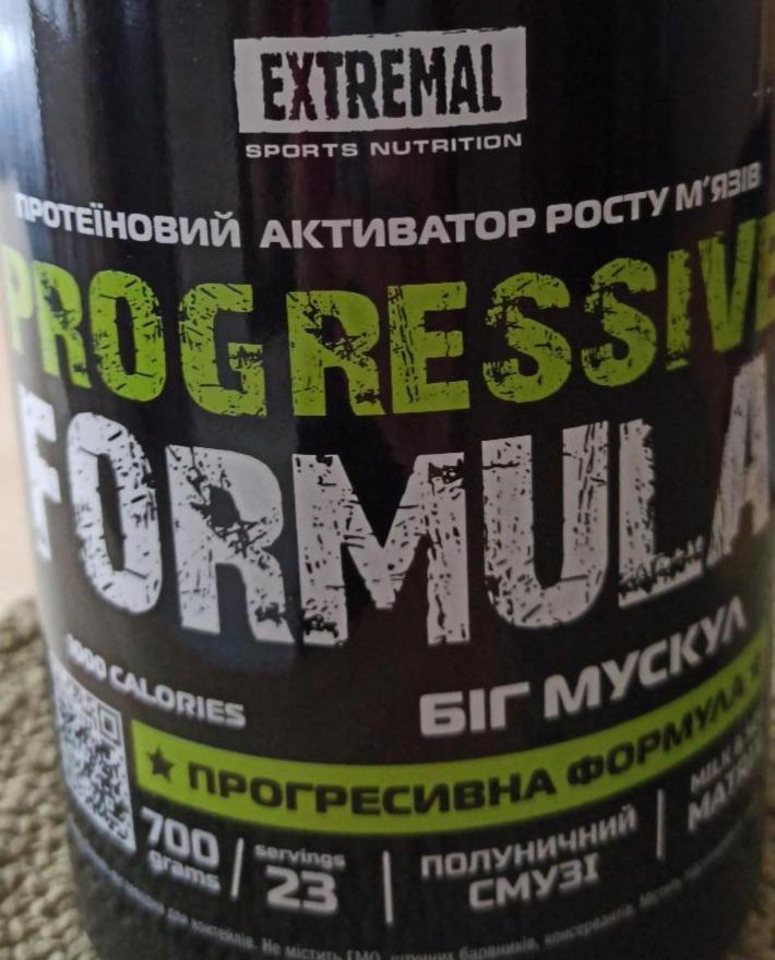 Фото - Протеїновий активатор росту м'язів Progressive formula Extremal