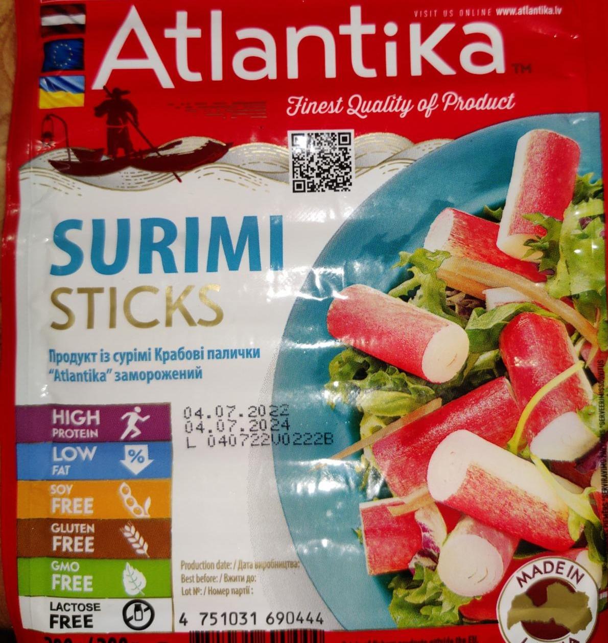 Фото - Крабові палички Surimi Sticks Atlantica