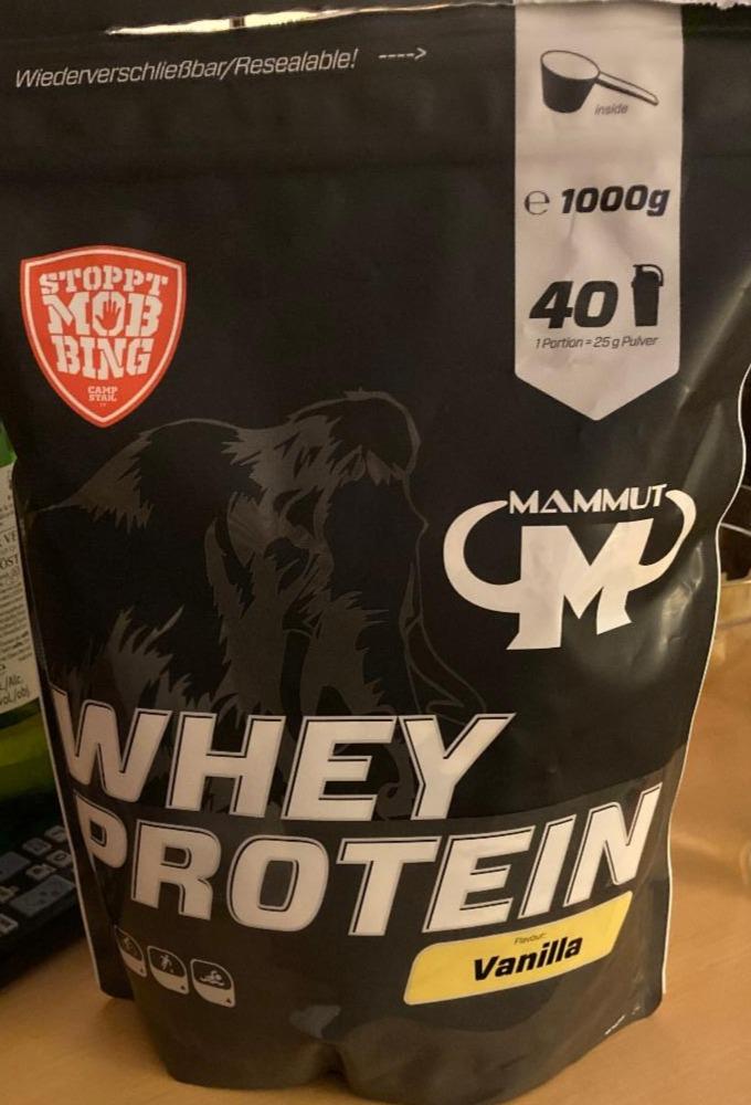 Фото - Сироватковий протеїн Nutrition Whey Protein Vanilla Mammut