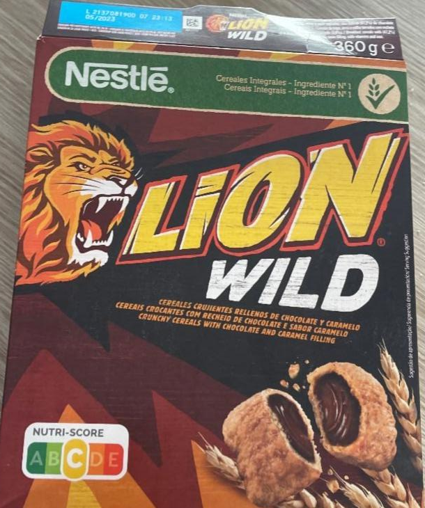 Фото - Сухий сніданок Lion Wild Шоколад Карамель Дикі злаки Nestlé