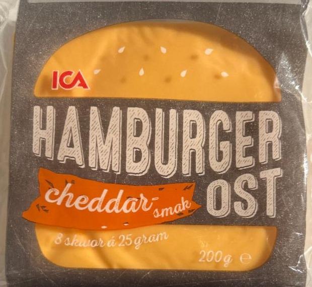 Фото - Hamburger ost cheddar smak ICA