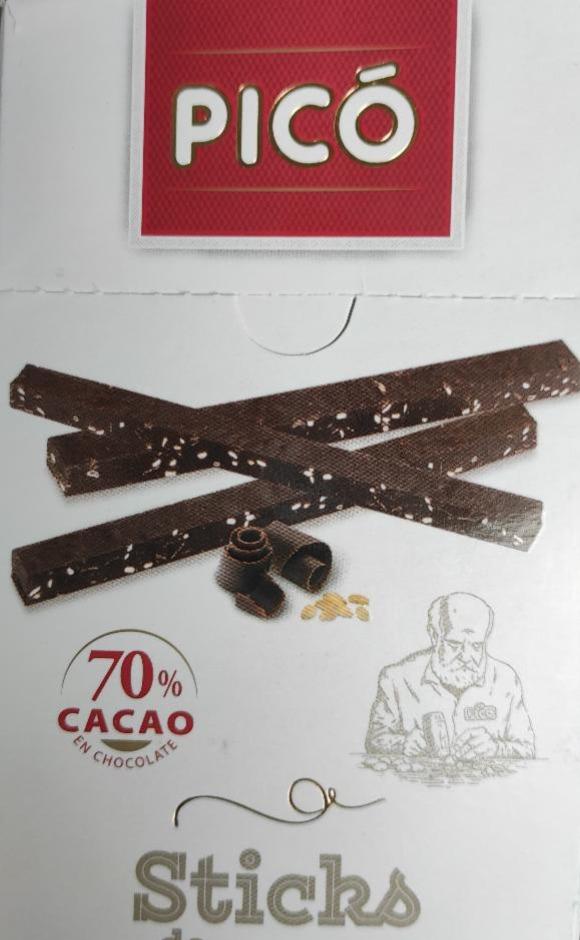Фото - Темна шоколадна паличка з кунжутом Pico
