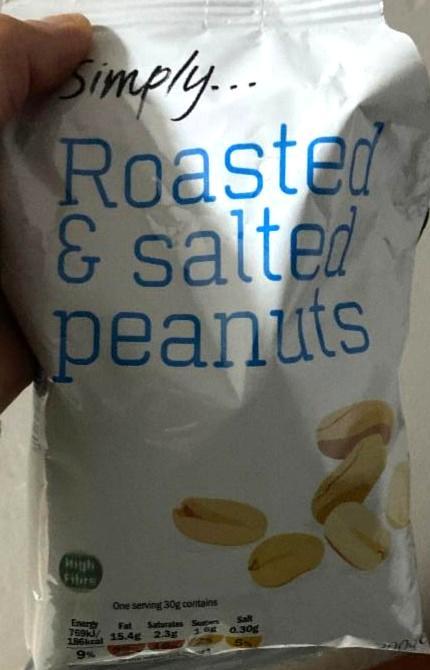 Фото - roasted & salted peanuts Simply