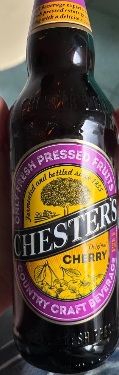 Фото - Напій пивний фільтрований пастеризований Вишня Chester's