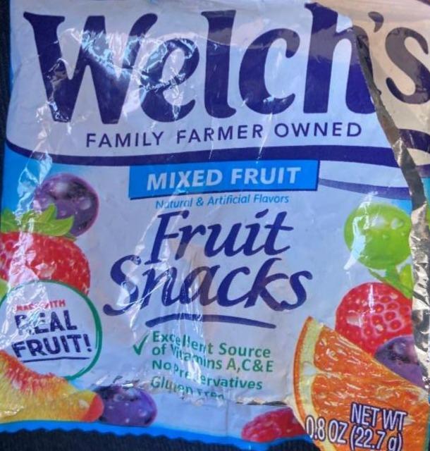 Фото - Mixed Fruit Fruit Snacks Welch's