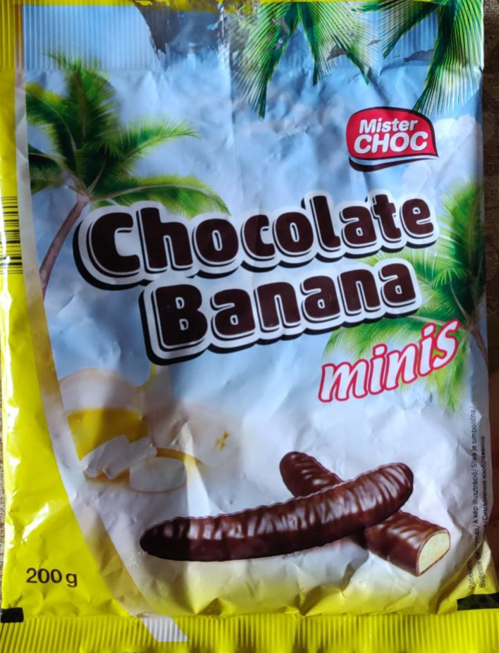 Фото - Цукерки в шоколаді Міні Банан Chocolate Banana Minis Mister Choc
