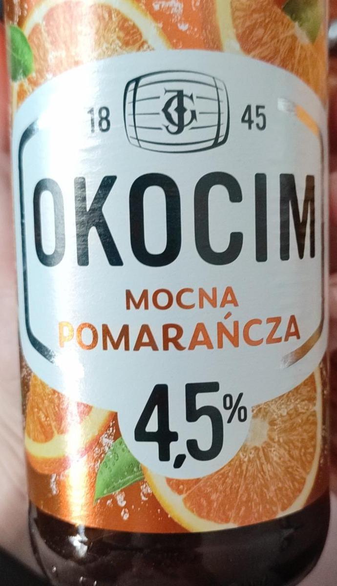 Фото - Пиво світле 4.5% Strong Orange Okocim