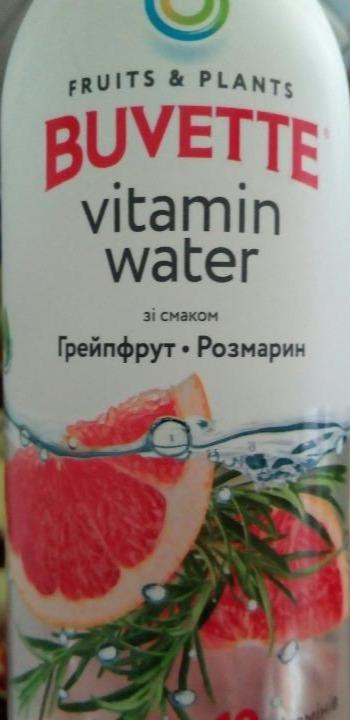 Фото - Vitamin Water зі смаком грейпфуту та розмарину Buvette