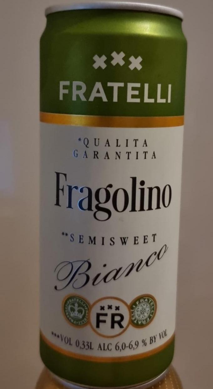 Фото - Напій винний слабоалкогольний ігристий напівсолодкий білий Fragolino Fratelli