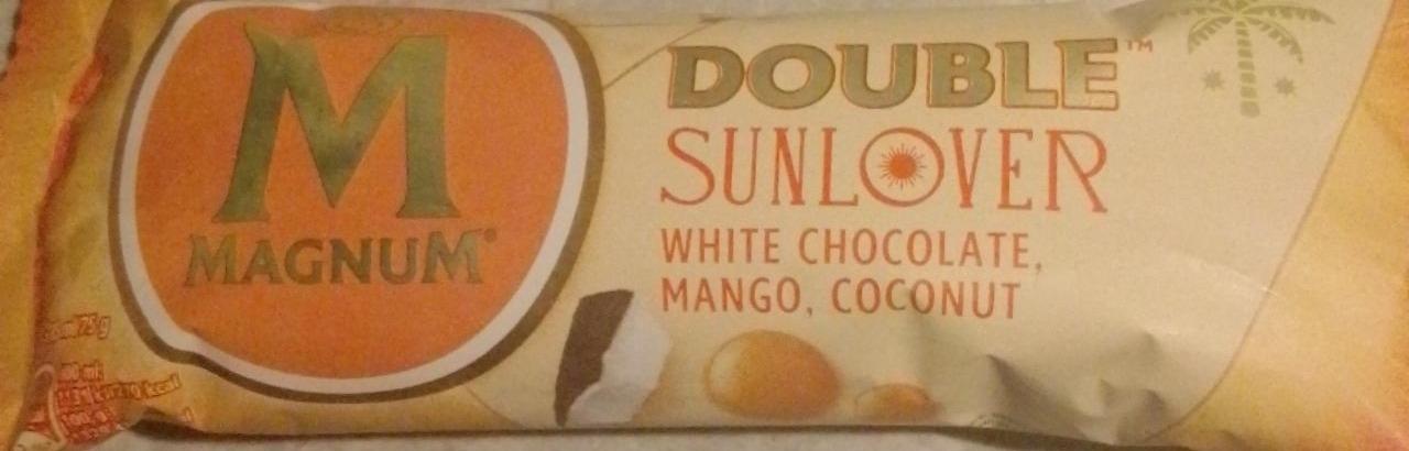 Фото - Білий шоколад Double Sunlover, Манго, Кокос Magnum