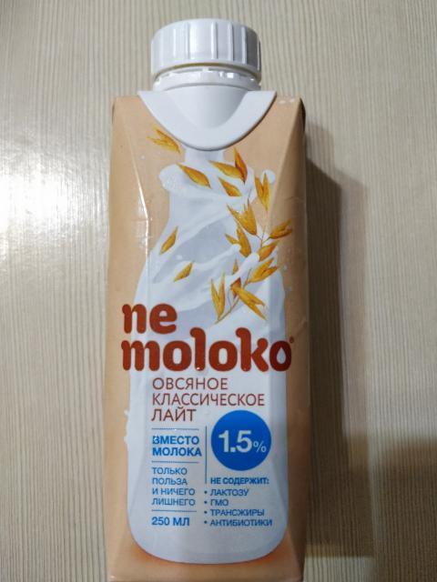 Фото - Напій вівсяний класичний лайт 1.5% Nemoloko Немолоко