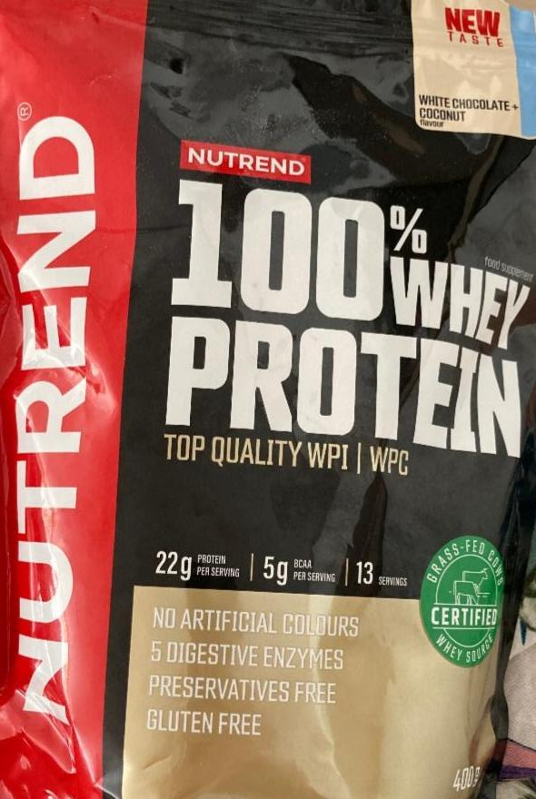 Фото - 100% сироватковий протеїн білий шоколад + кокосовий смак Nutrend