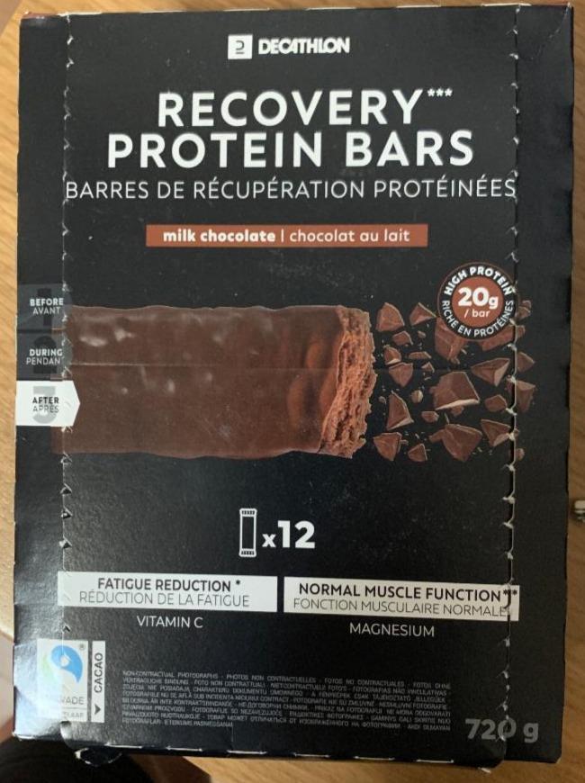 Фото - Recovery Protein Bars milk chocolate Decathlon