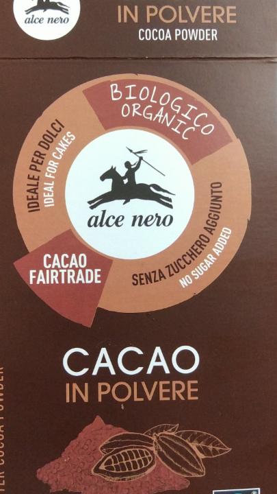 Фото - Гіркий какао порошок cacao in polvere Alce Nero