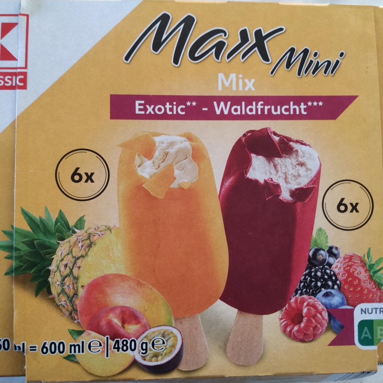 Фото - Морозиво Max Mini Mix Waldfrucht K- Classic