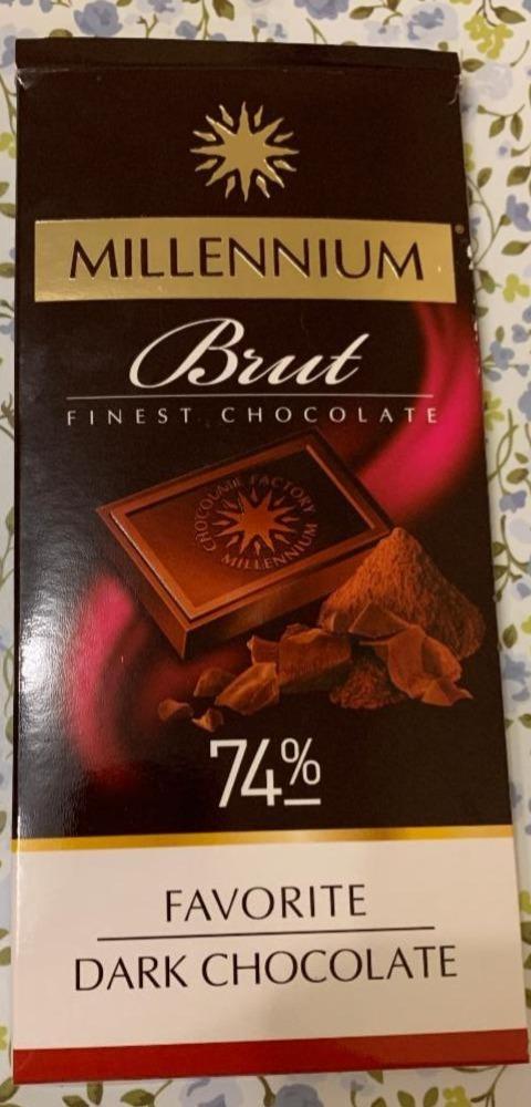 Фото - Шоколад чорний Favorite Brut 74% Millennium