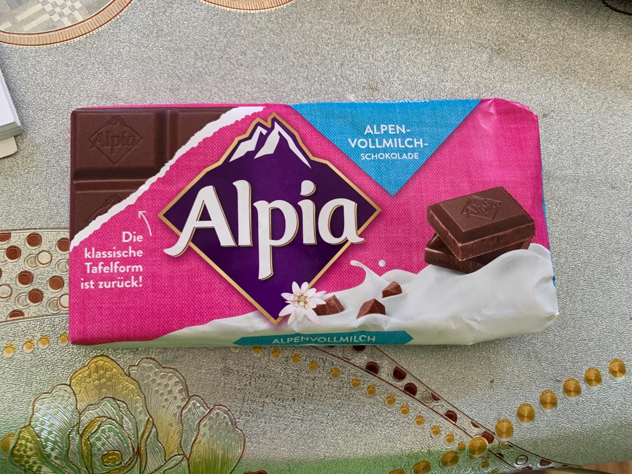 Фото - Шоколад з цільного альпійського молока Alpia