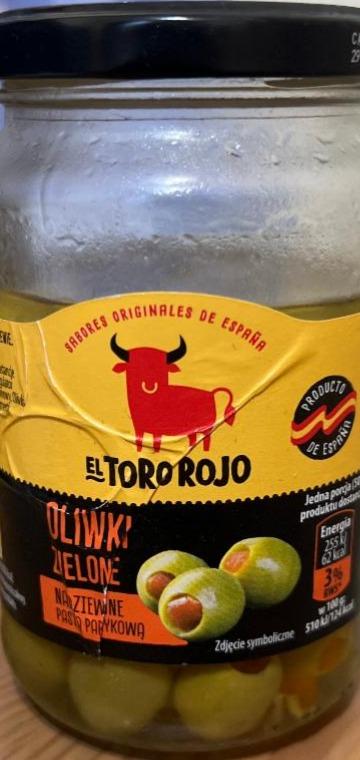 Фото - Oliwki Zielone Nadziewne pasta paprykowa El Toro Rojo