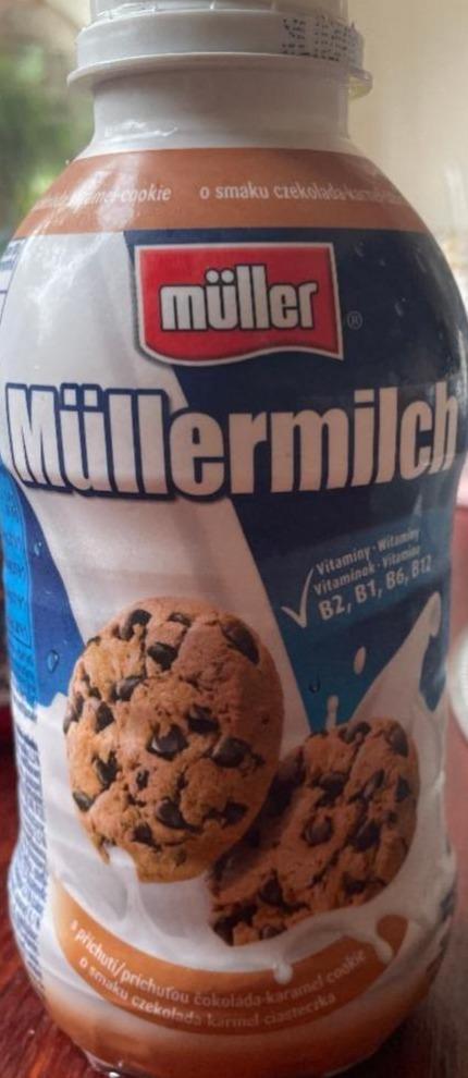 Фото - Молочний напій зі смаком шоколадно-карамельного печива Müller Müllermilch