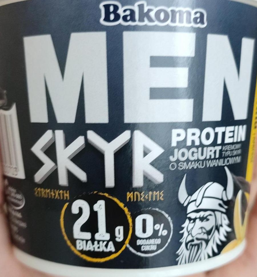 Фото - Йогурт протеїновий зі смаком чорниці Men Skyr Protein Jogurt Bakoma