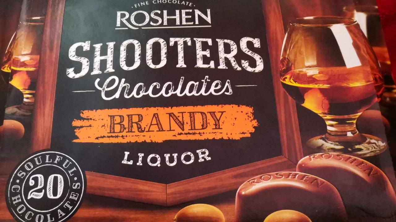 Фото - Цукерки шоколадні Shooters з бренді-лікером Roshen