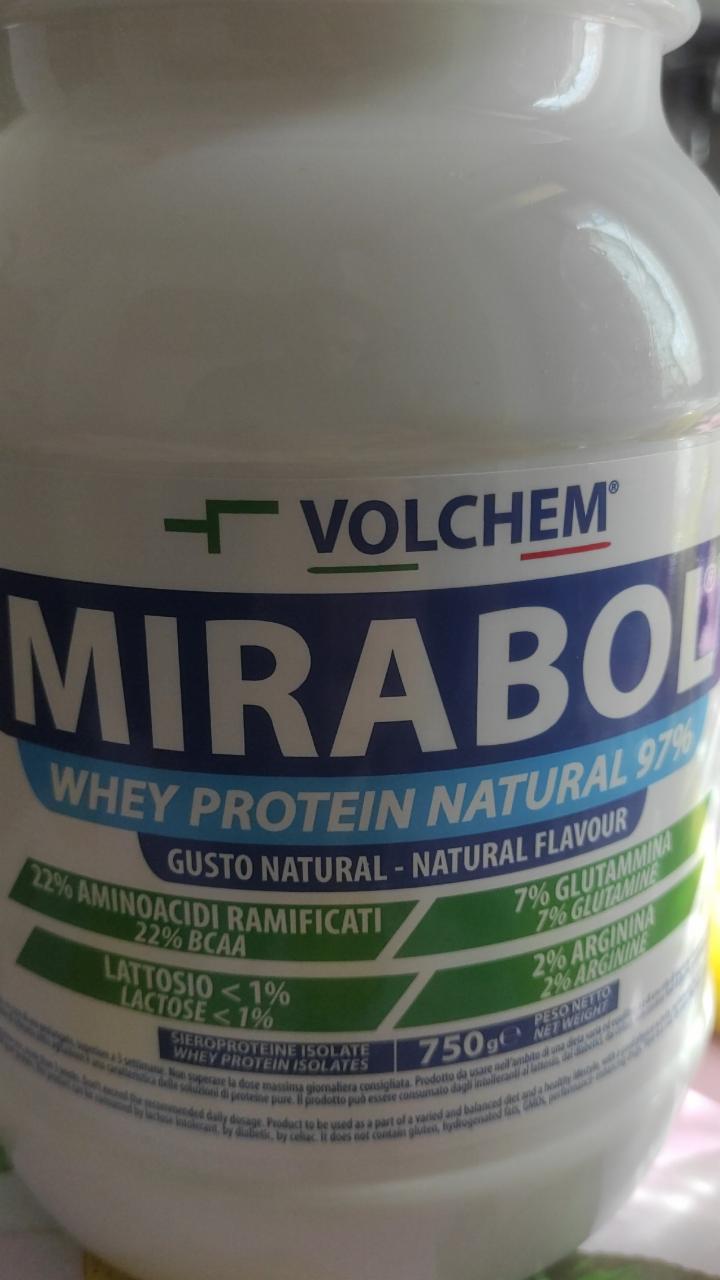 Фото - Протеїн сироватковий 97% Mirabol Whey Natural Volchem