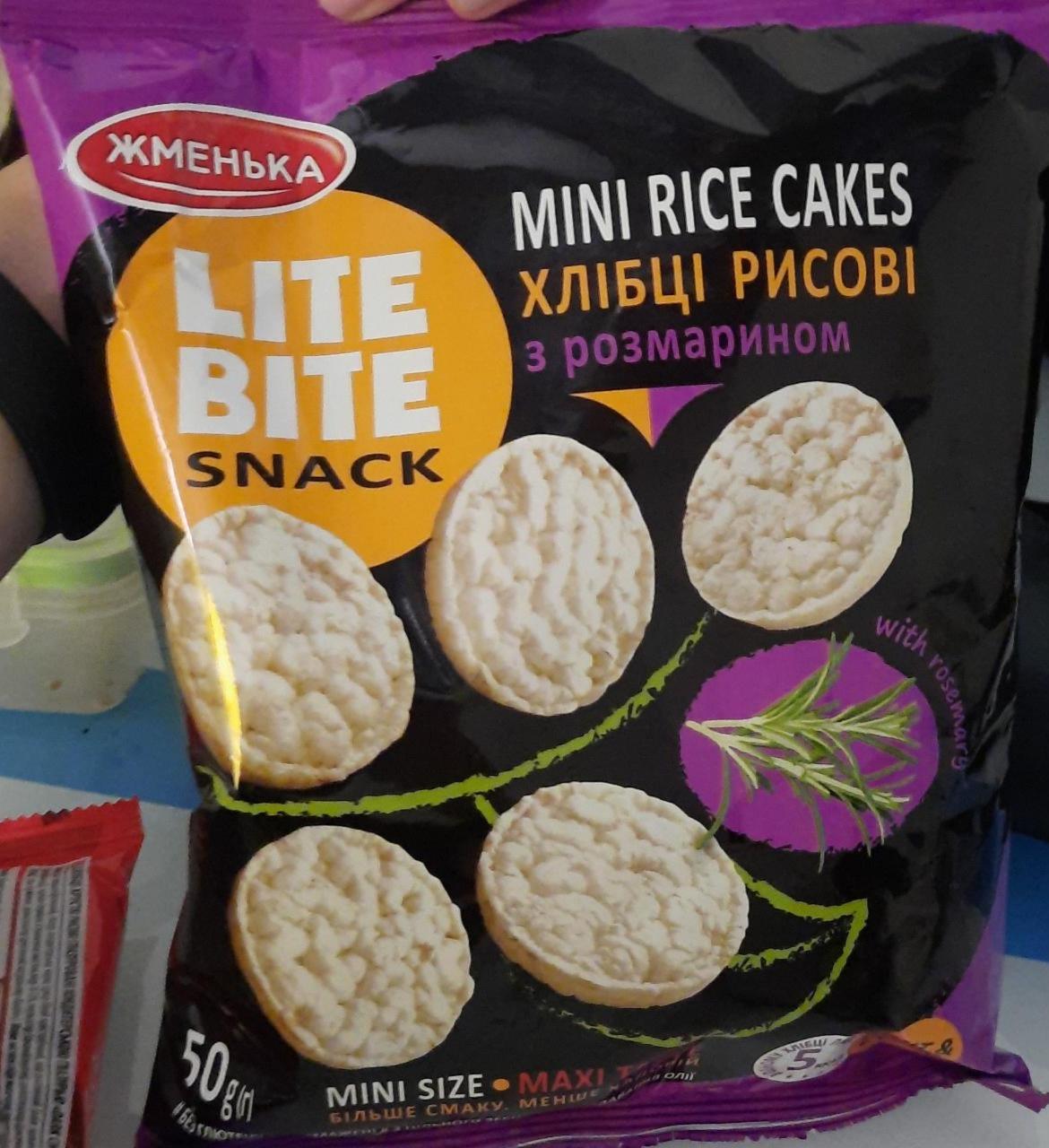 Фото - Хлібці Lite Bite Snack рисові з розмарином Жменька