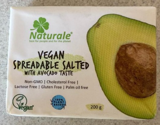 Фото - суміш рослинних жирів веганська солона 75% зі смаком авокадо Naturale