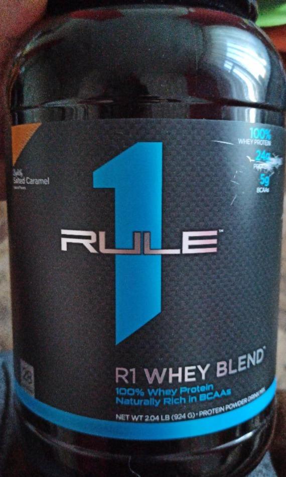 Фото - R1 whey blend salted caramel Rule 1