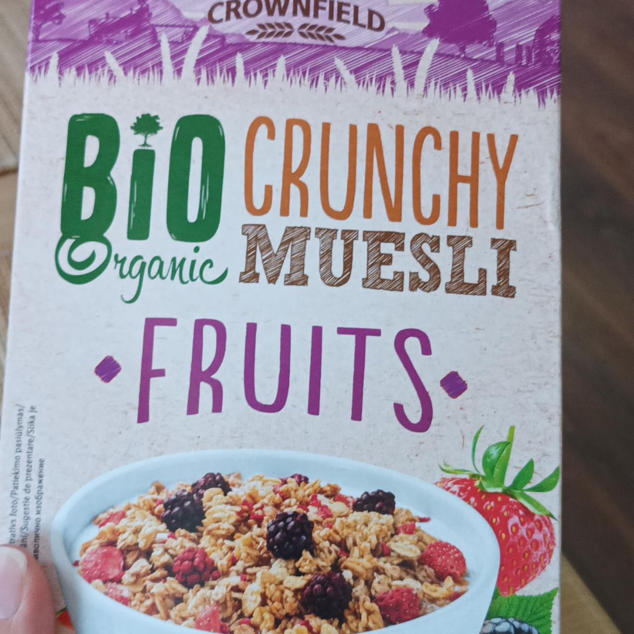 Фото - Мюслі хрусткі Crunchy Muesli Fruits Bio Organic Crownfield