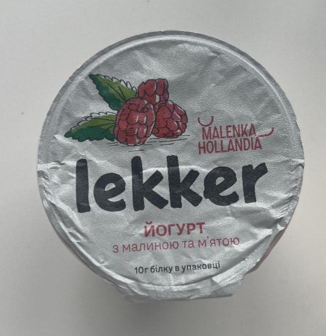 Фото - Йогурт 3% Малина-м'ята Lekker