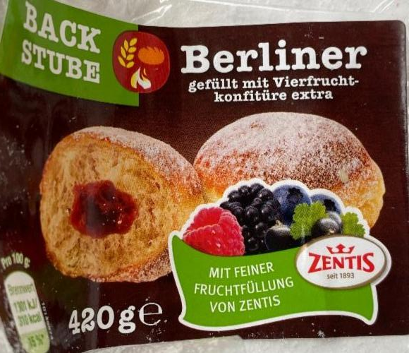 Фото - Пончики Berliner з варенням Zentis