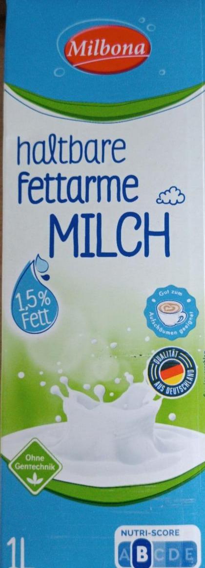 Фото - Haltbare Fettarme Milch 1.5% Fett Milbona