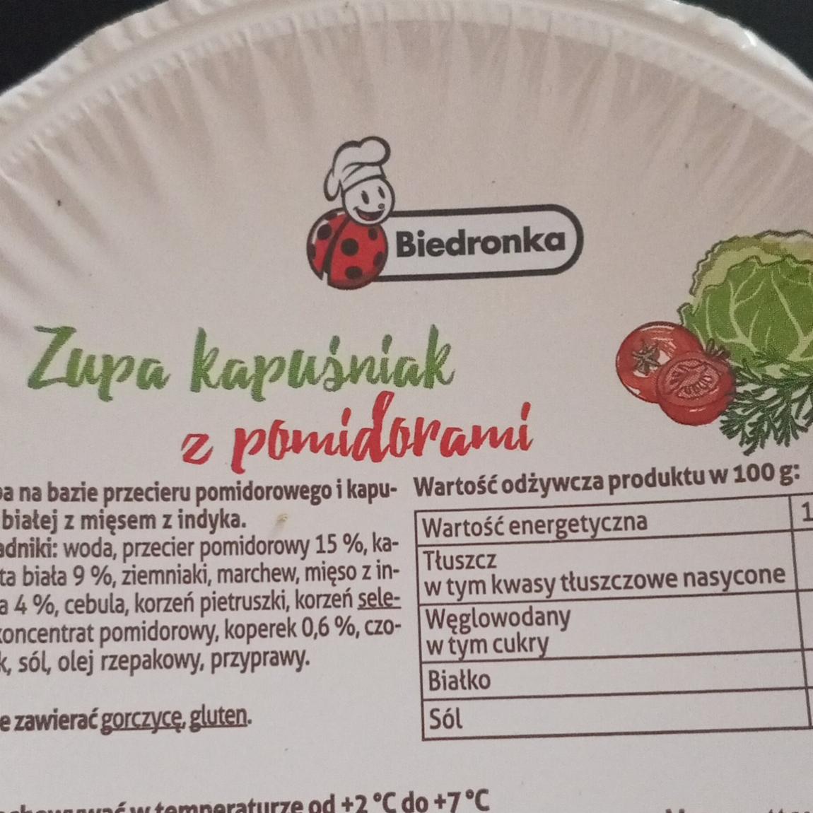 Фото - Zupa kapuśniak z pomidorami Biedronka
