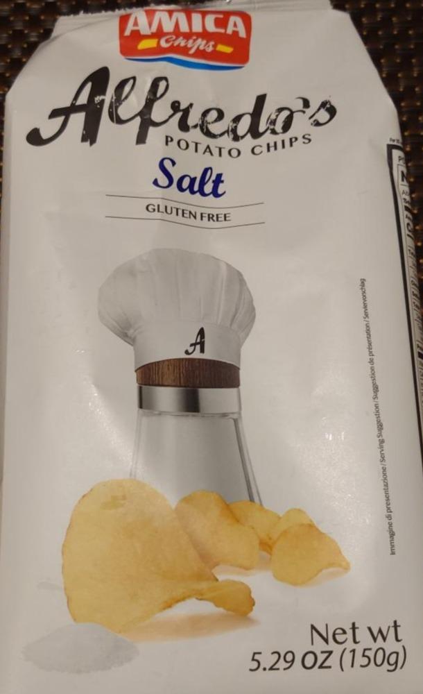 Фото - Alfredo's potato chips Salt Gluten free Amica Chips