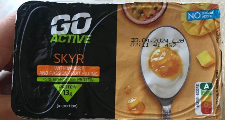Фото - Skyr with mango and passion fruit filling Go Active