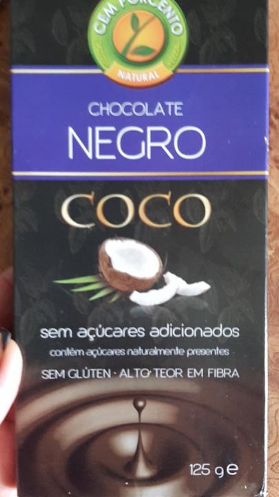 Фото - Chocolate negro coco - Cem Porcento