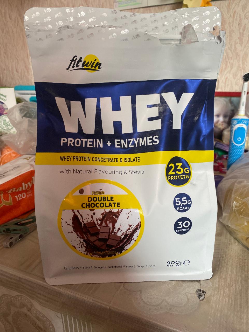 Фото - Протеїн Whey Protein + Enzymes FitWin