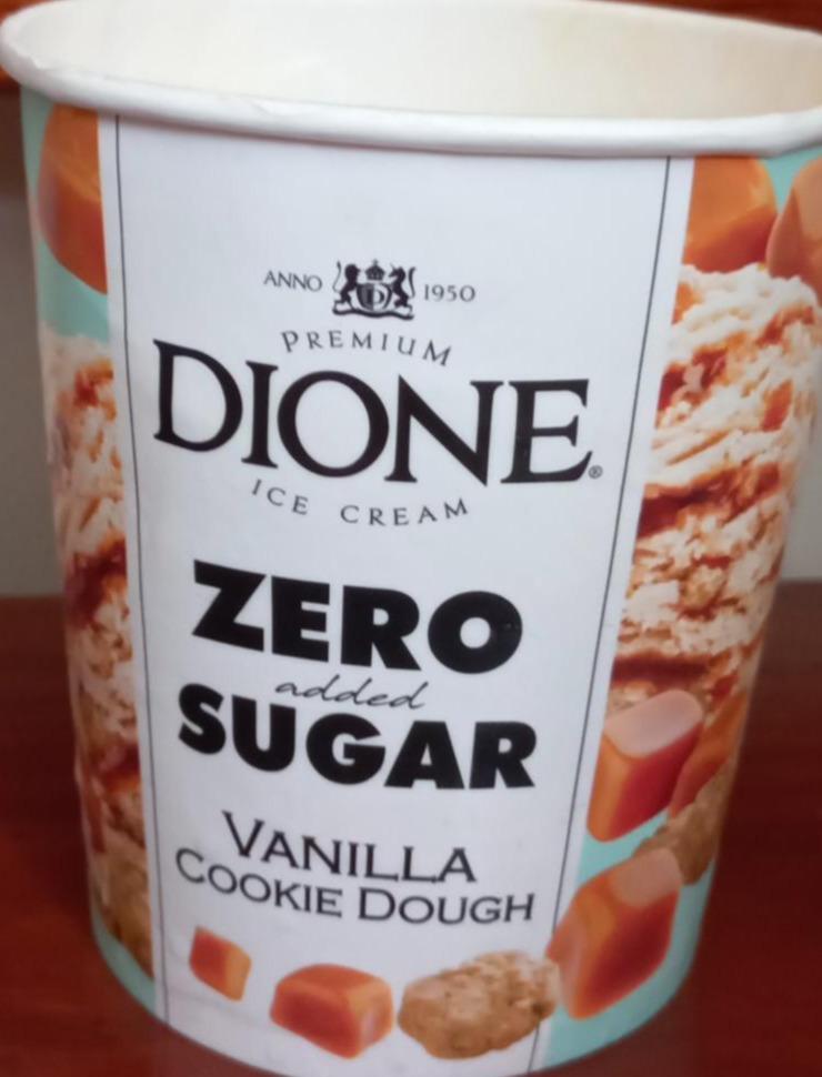 Фото - Морозиво без цукру Zero Sugar Vanilla Cookie Dough Dione
