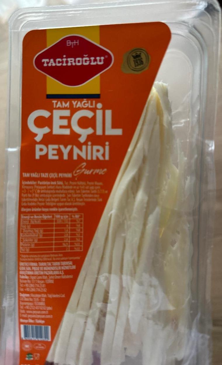 Фото - Tam yağlı çeçil peyniri Taciroglu