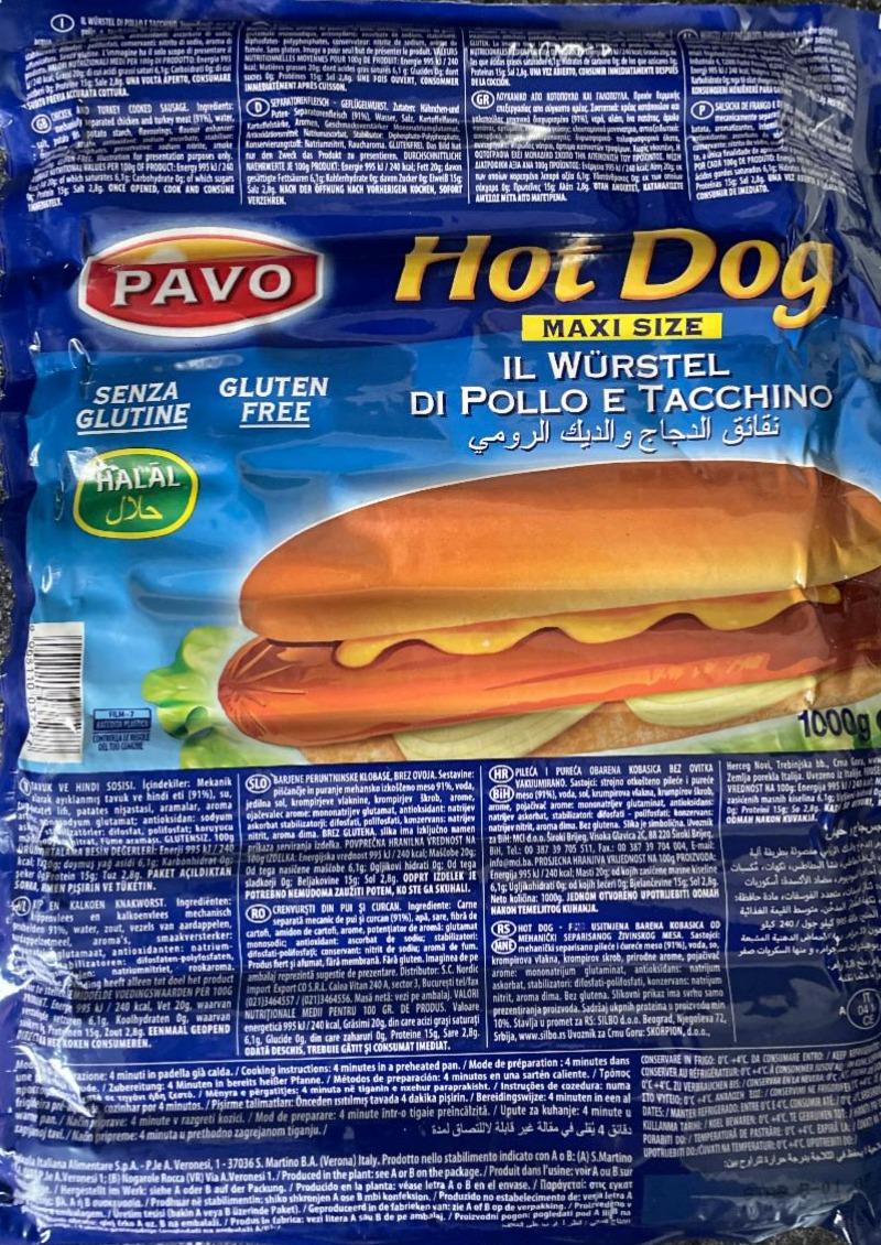 Фото - Сосиски Hot Dog maxi size Pavo