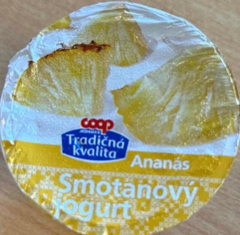 Фото - Smotanový jogurt Ananás Coop Tradičná kvalita