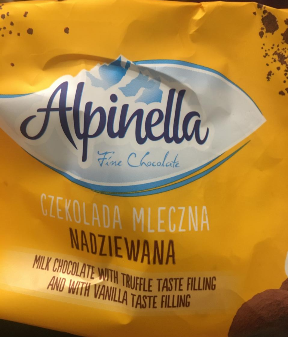 Фото - молочний шоколад трюфель та ваніль Alpinella