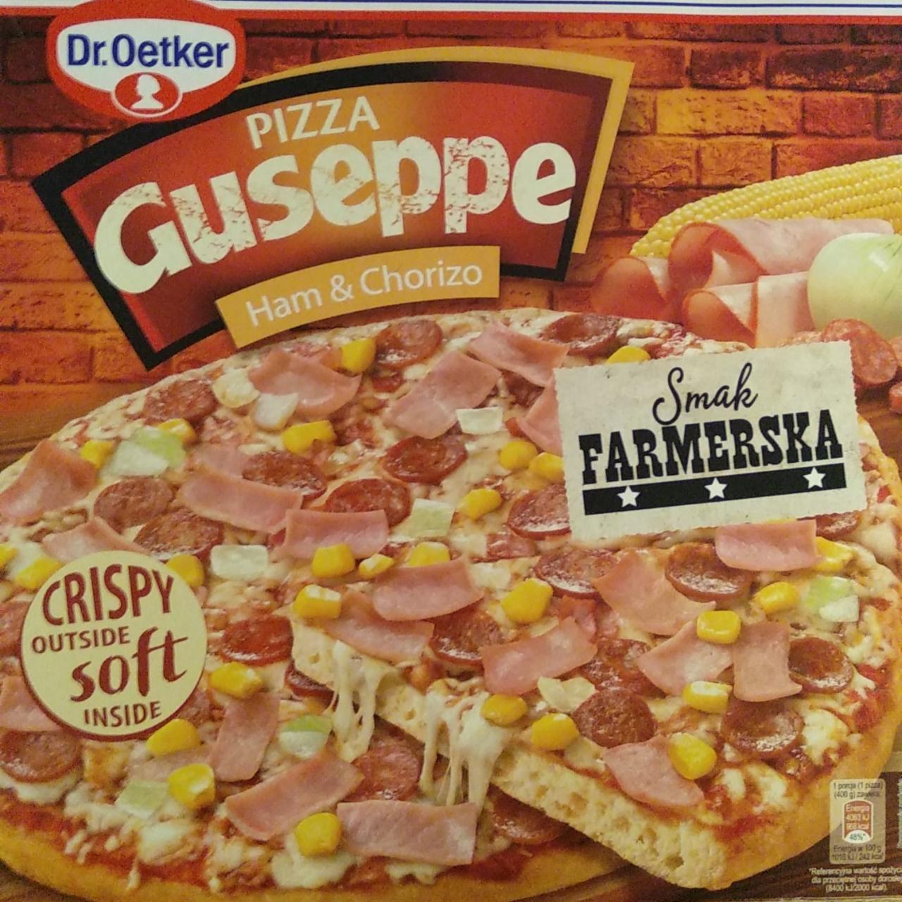 Фото - Guseppe Pizza z szynką i salami chorizo Dr. Oetker