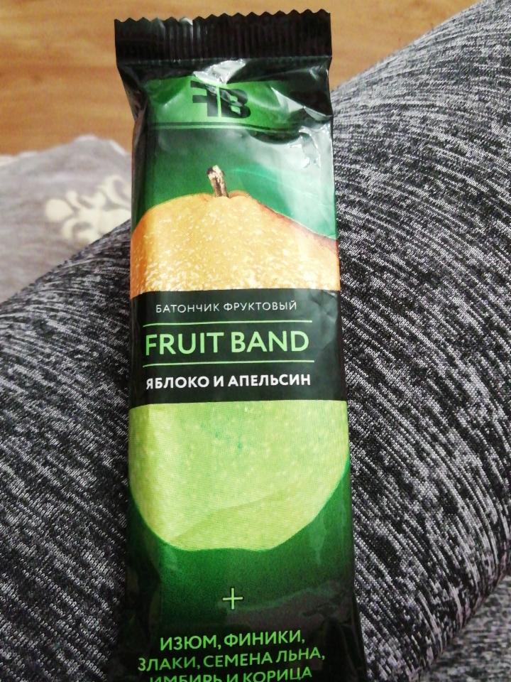 Фото - Батончик Fruit Band Яблуко і апельсин