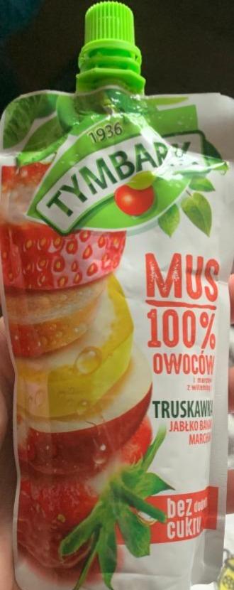 Фото - Mus 100% truskawka jabłko banan marchew Tymbark